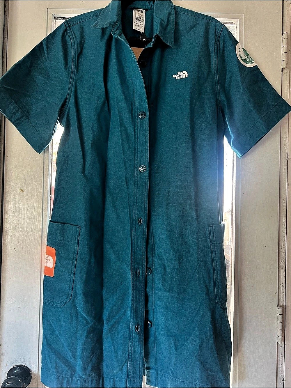 The North Face Women's Mission SS Dress Mini Shirt Dress Size Medium NWT